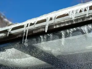 icicles on gutters