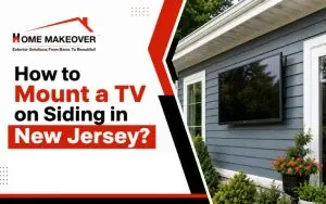 how to mount a TV on siding